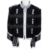 Regimental Black Pipe Band Doublet Kilt Jacket