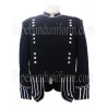Black Army Pipe Band Doublet Kilt Jacket