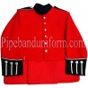 Red Green Scottish Pipe Band Uniform Doublet Tail Jacket