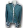 Traditional Green Pipe Band Uniform Doublet Kilt Jacket