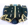Dark Green Scottish Drum Major Military Doublet Kilt Jacket