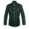 Dark Green High Collar Police Honor Guard Uniform Jacket with Gold Buttons