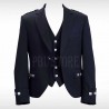 Navy Blue Heritage Argyll Kilt Jacket for Scottish Dress and Waistcoat