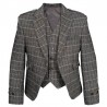 Scottish Dress Grey Check Argyll Jacket and Waistcoat