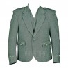 Lovat Green Premium Tweed Argyle Kilt Jacket and Waistcoat