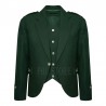 Green Traditional Crail Kilt Jacket for Scottish Bands with Waistcoat