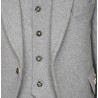 Light Grey Argyll Wedding Kilt Jacket with Waistcoat