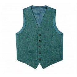 Green Wool Scottish Argyle Wedding Kilt Jacket and Waistcoat