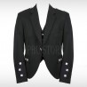 Authentic Black Crail Jacket for Weddings and Gatherings with Waistcoat