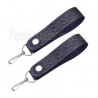 Black Celtic Embossed Leather Sporran Suspenders