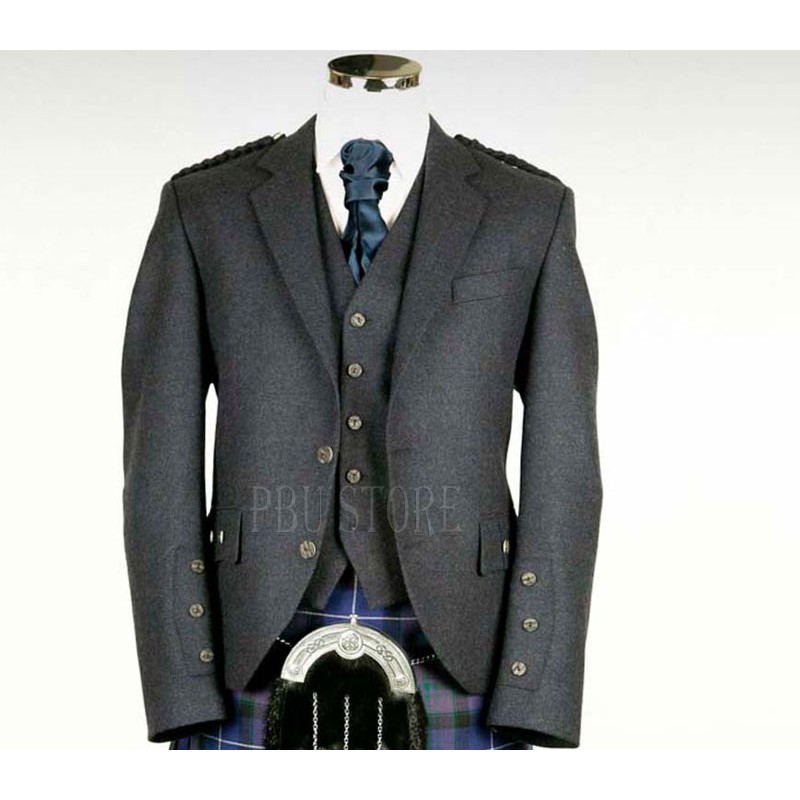 Ocean Green Tweed Crail Heritage Kilt Jacket for Highland Events