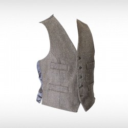 Classic Scottish Attire Brown Tweed Crail Kilt Jacket and Waistcoat