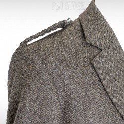 Classic Scottish Attire Brown Tweed Crail Kilt Jacket and Waistcoat