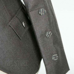 Graphite Crail Kilt Jacket Elegant Scottish Heritage Wear with Waistcoat