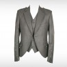 Graphite Crail Kilt Jacket Elegant Scottish Heritage Wear with Waistcoat