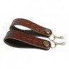 Brown Celtic Embossed Leather Sporran Suspenders