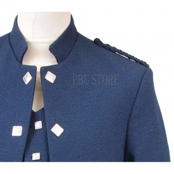 Tailored Highland Attire Blue Sheriffmuir Doublet Kilt Jacket and Waistcoat