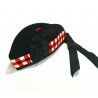 Heritage Scottish Pipe Band Black Dicing Glengarry Hat
