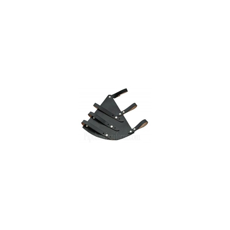 Black Leather Rapier Adjustable Frog