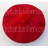 Scottish Scarlet Red Tam O'Shanter Hat / The Balmoral Bonnet