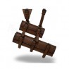 Brown Leather Double LARP Sword Hanger