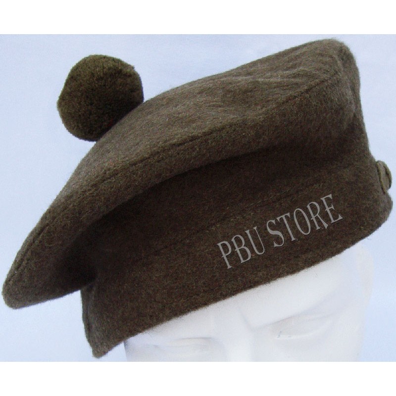 Heritage Scottish Brown Wool Plain Tam O'shanter Balmoral Hat
