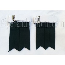Premium Traditional Pipe Band Dark Green Kilt Flashes
