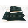 Premium Traditional Pipe Band Dark Green Kilt Flashes