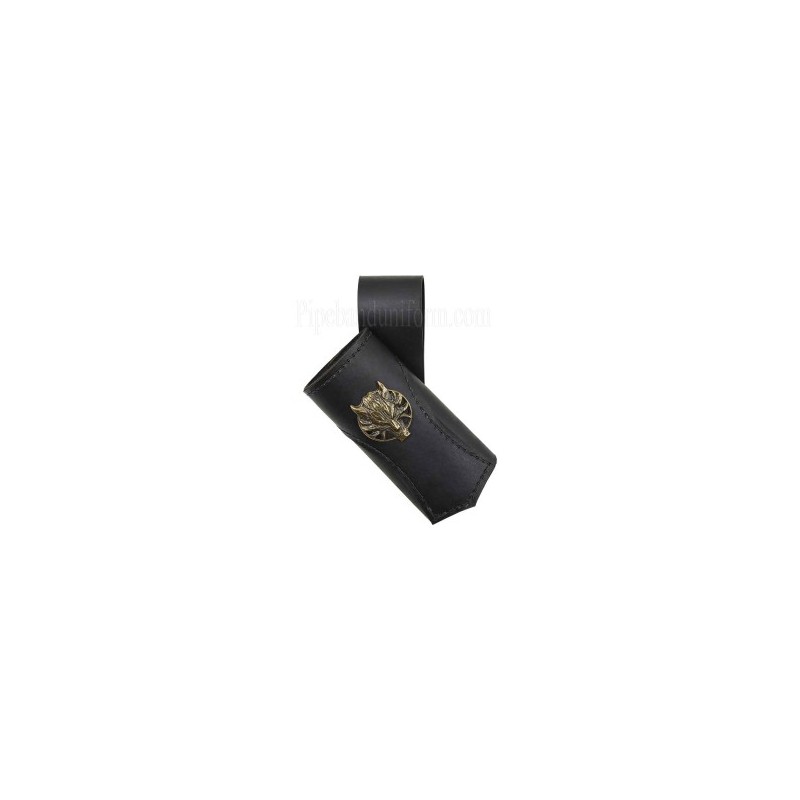 Wolf Head Leather Sword Frog