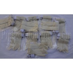 Premium Classic Pipe Band Cream Kilt Flashes