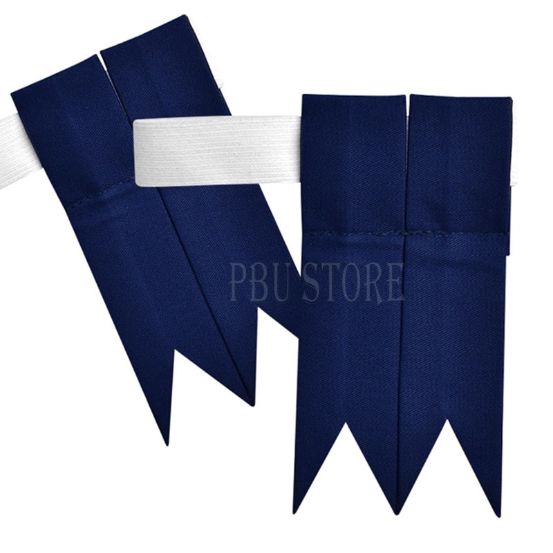 Premium Scottish Pipe Band Blue Kilt Flashes