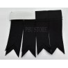 Premium Highland Pipe Band Black Kilt Flashes