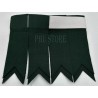 Premium Scottish Pipe Band Dark Green Kilt Flashes