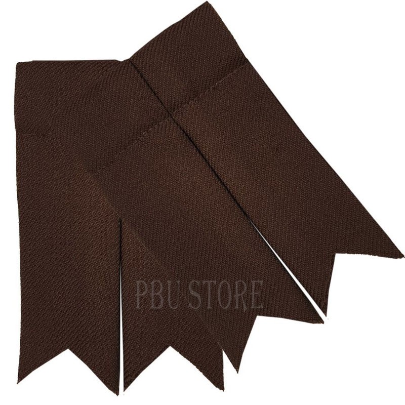 Premium Tweed Classic Pipers Drummers Brown Kilt Flashes