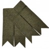Premium Tweed Military Pipe Band Light Olive Kilt Flashes