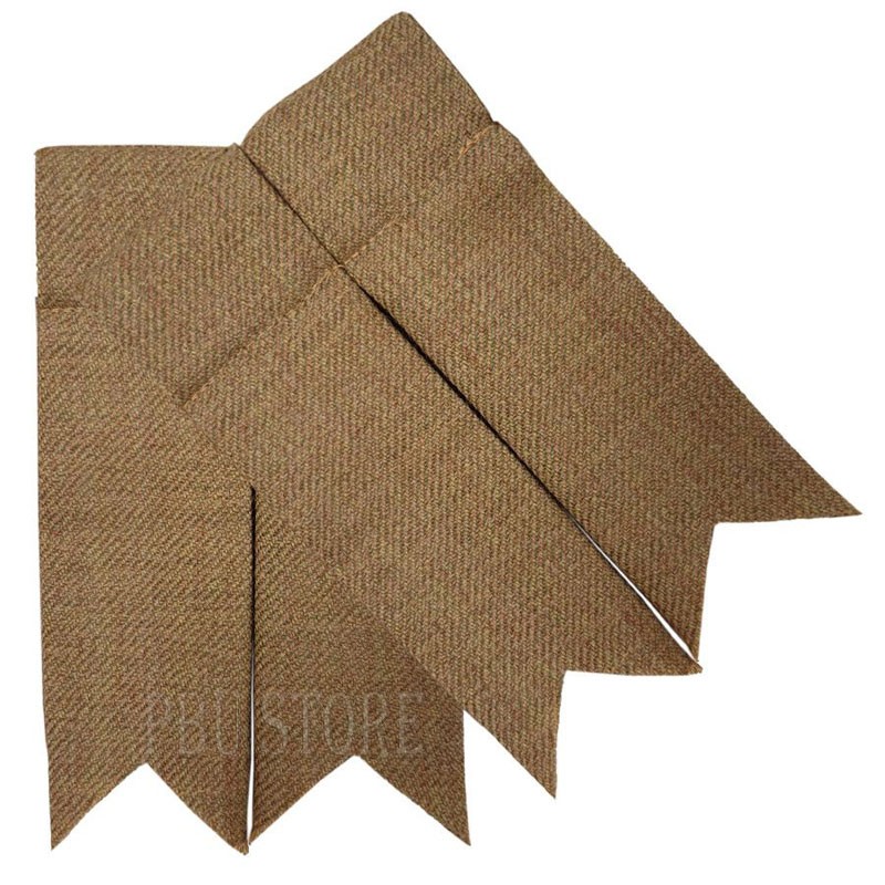 Premium Heath Tweed Traditional Pipe Band Kilt Flashes