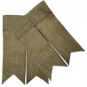Premium Military Pipers Drummers Lichen Tweed Kilt Flashes