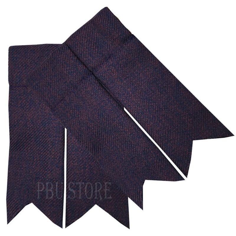 Premium Twilight Tweed Highland Pipe Band Kilt Flashes