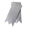 Premium Scottish Pipers Drummers Silver Grey Kilt Flashes