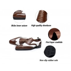 Military Piper Leather Ghillie Brogue Formal Shoes