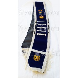 Blue Pipe Band Drum Major Custom Baldric Sash