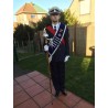 Blue Pipe Band Drum Major Custom Baldric Sash