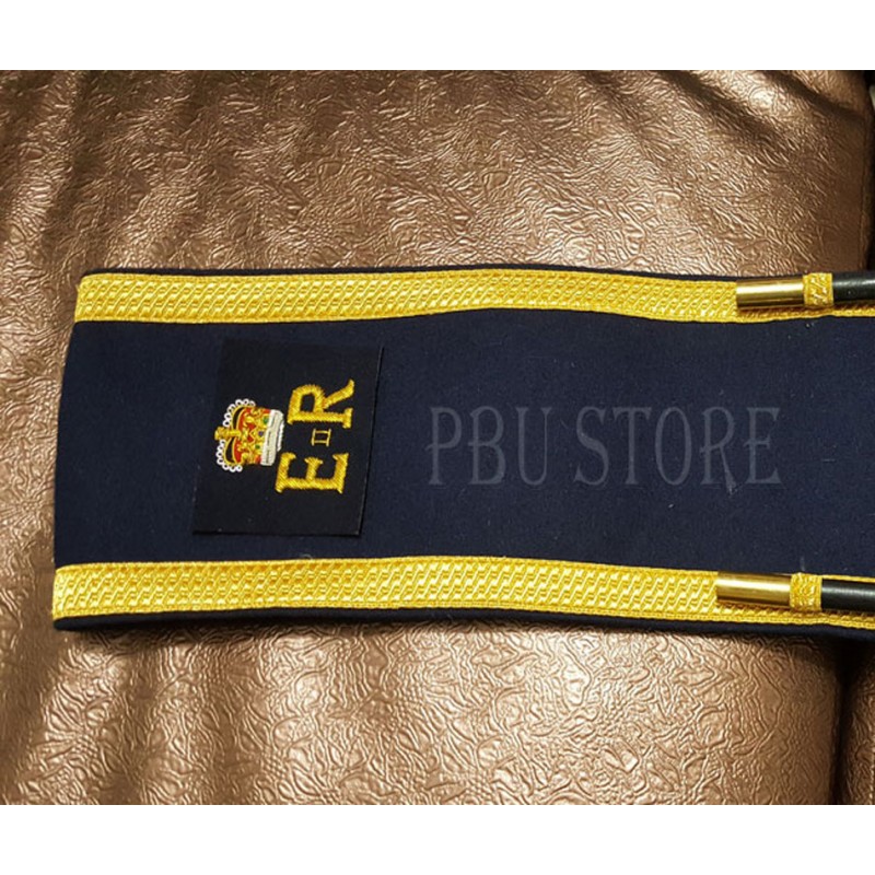 Navy Blue Plain Pipe Band Drummer Baldric Sash