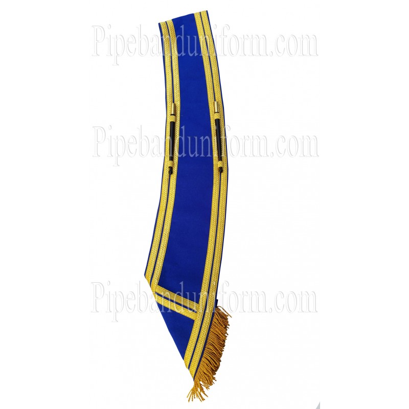 Blue Plain Pipe Band Drum Major Baldric Sash