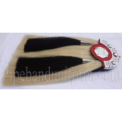 Firefighter Department Pipe Band Horse Hair Leather Sporran