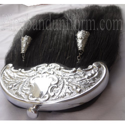 Pipers Drummers Military Horse Hair Leather Sporran