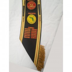 Black Pipe Band Drum Major Custom Baldric Sash
