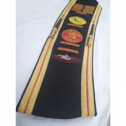 Black Pipe Band Drum Major Custom Baldric Sash