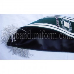Dark Green Pipe Band Drum Major Custom Baldric Sash