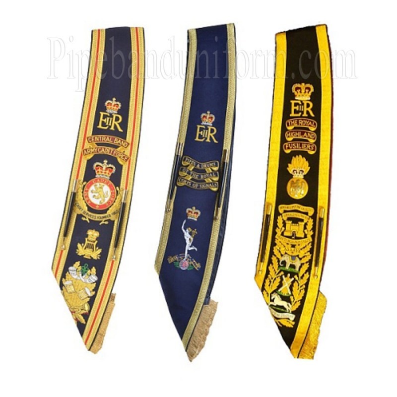 Pipe Band Drum Major Custom Baldric Sashes